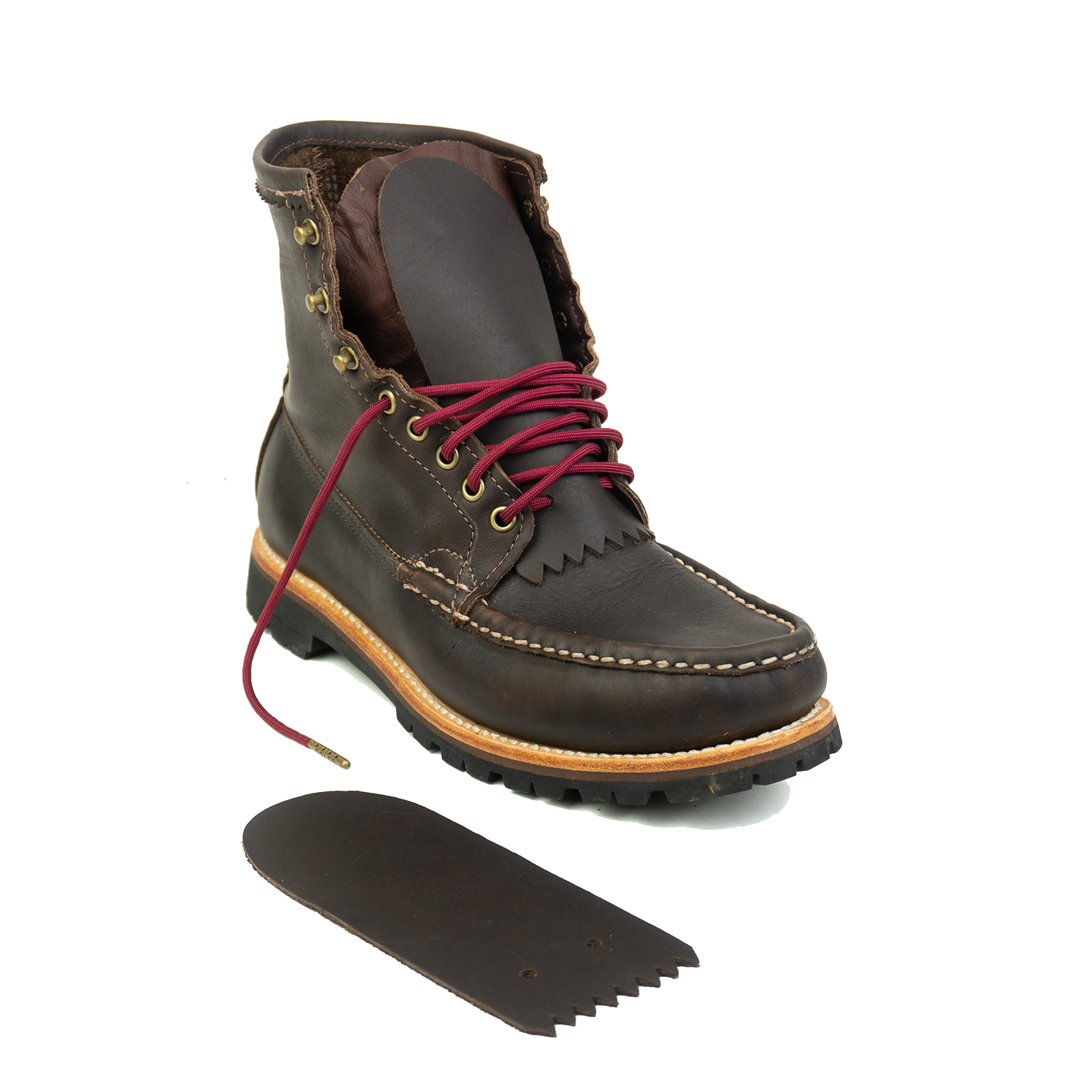 Weathered Oak Tongue Saver – Russell Moccasin Weathered Oak Tongue Saver – Russell Moccasin