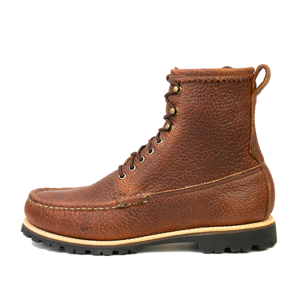 Bison leather work boots on sale