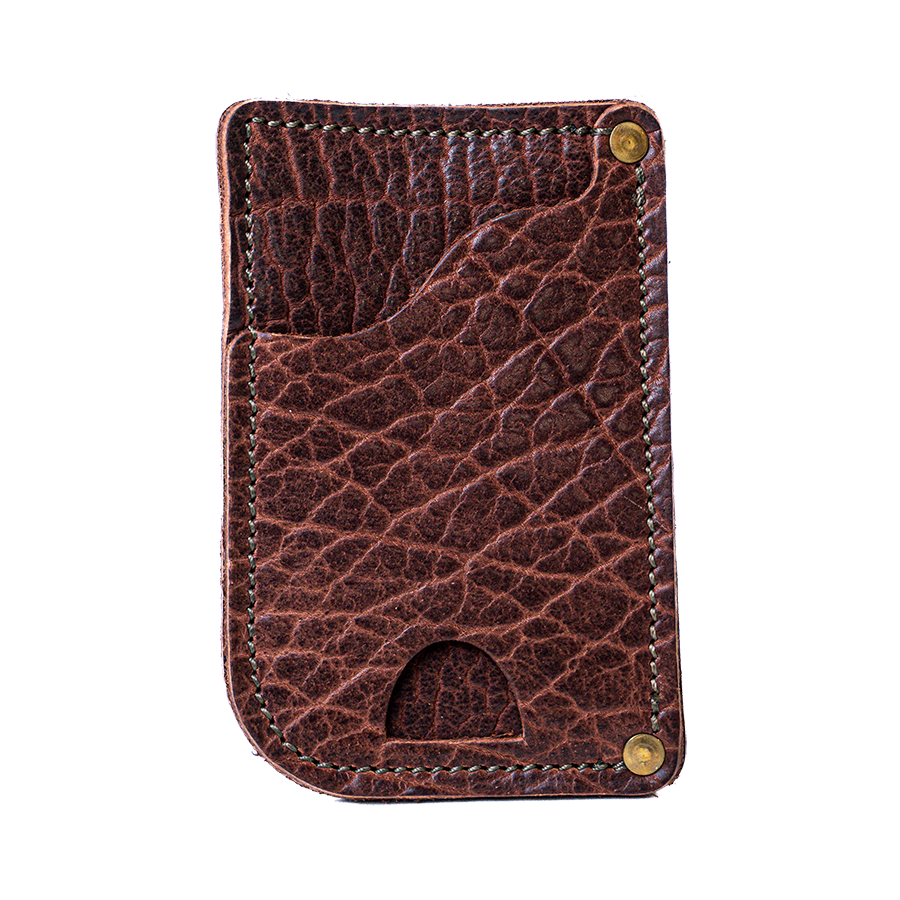Cognac Bison Driver's Wallet