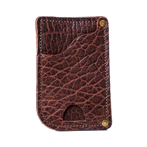Cognac Bison Driver's Wallet – Russell Moccasin