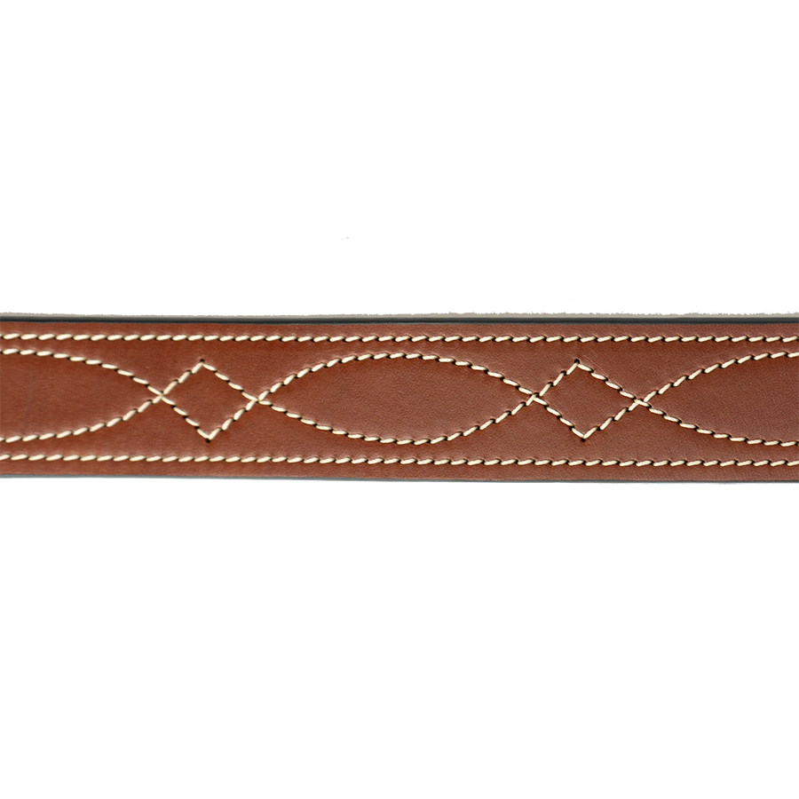 Walnut Becca Stitched Belt