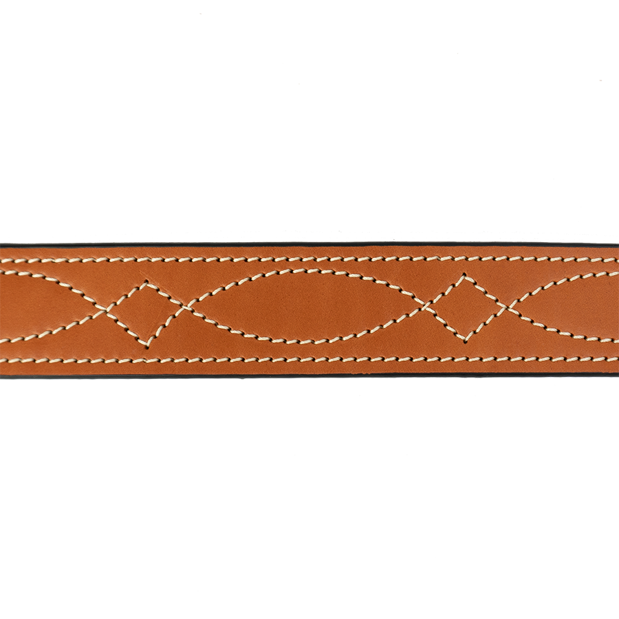Chestnut Becca Stitched Belt