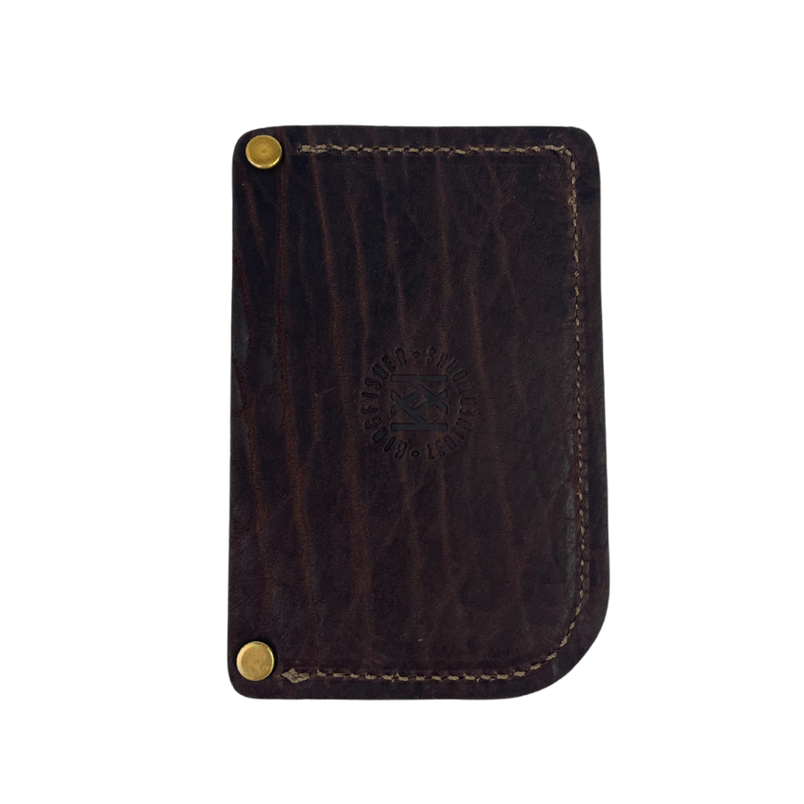 Russell X Kingfisher Chocolate Bison Driver's Wallet