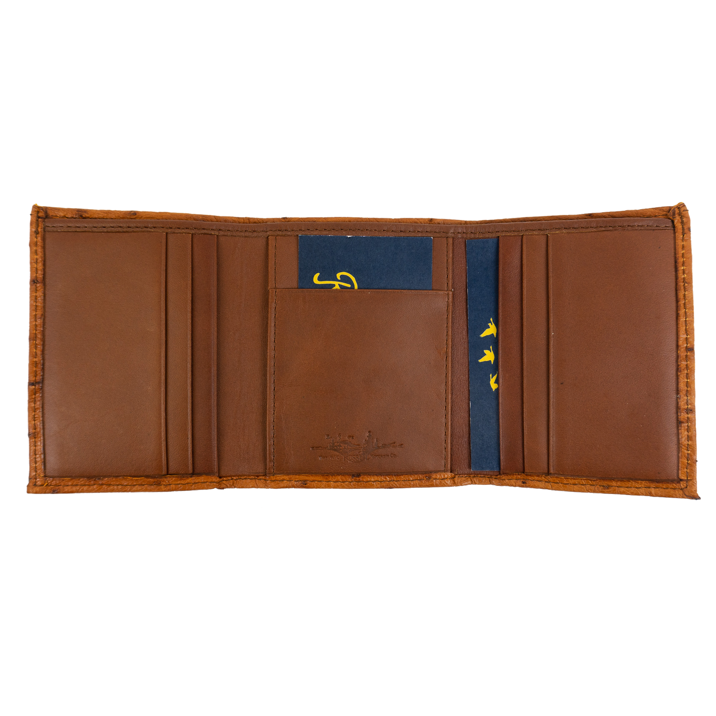 Ostrich Tri-Fold – Russell Moccasin